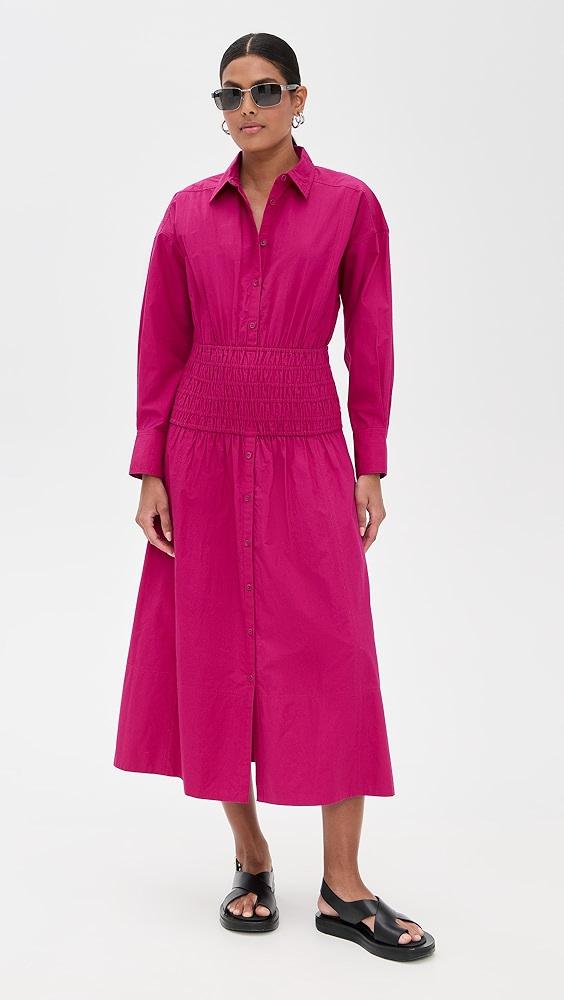 Apiece Apart Sophia Smocked Shirt Dress | Shopbop Product Image