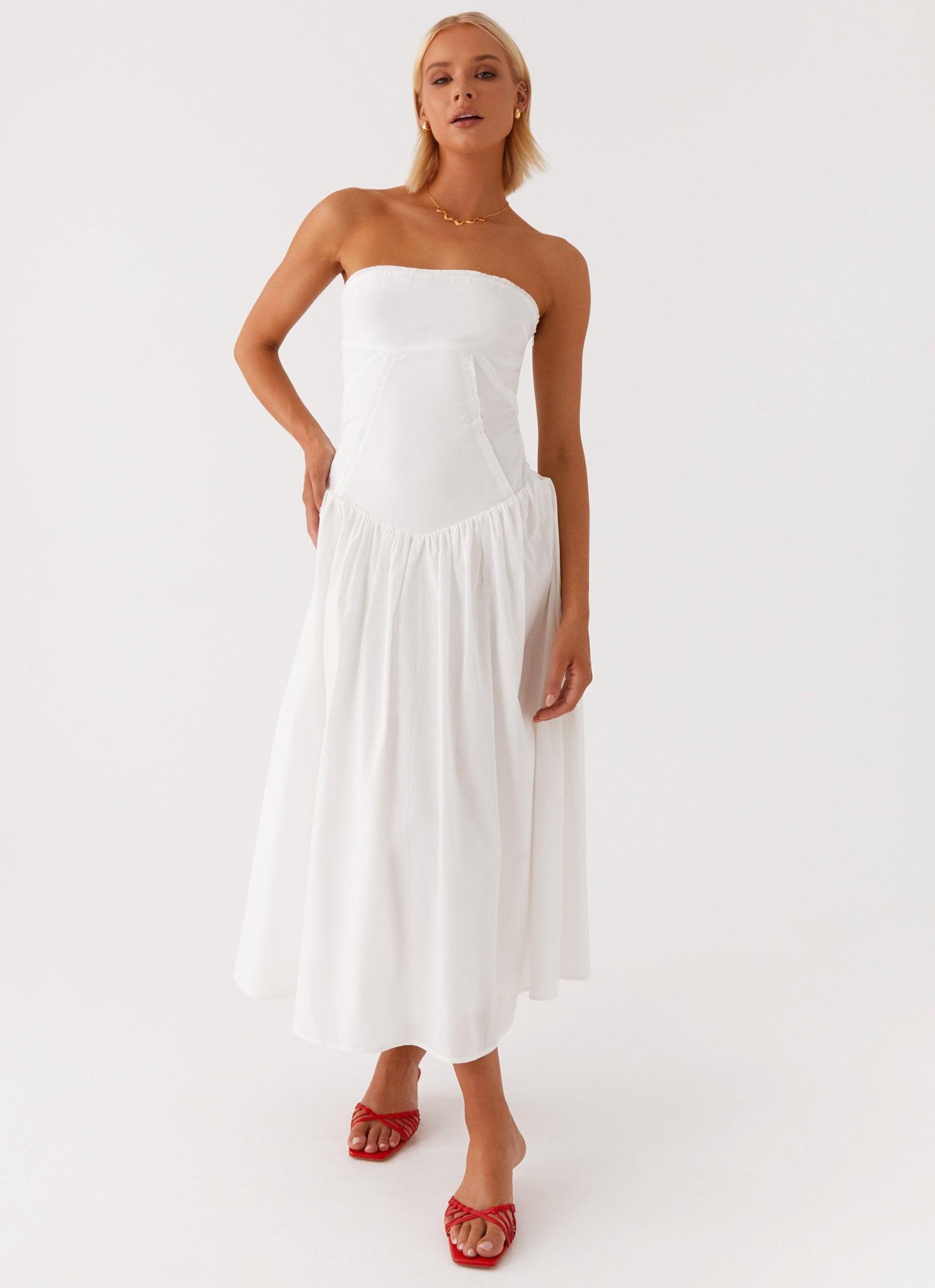 Larnie Midi Dress - White Product Image