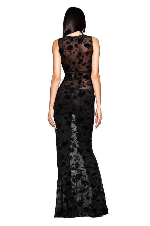VENETIA MAXI DRESS - BLACK Product Image