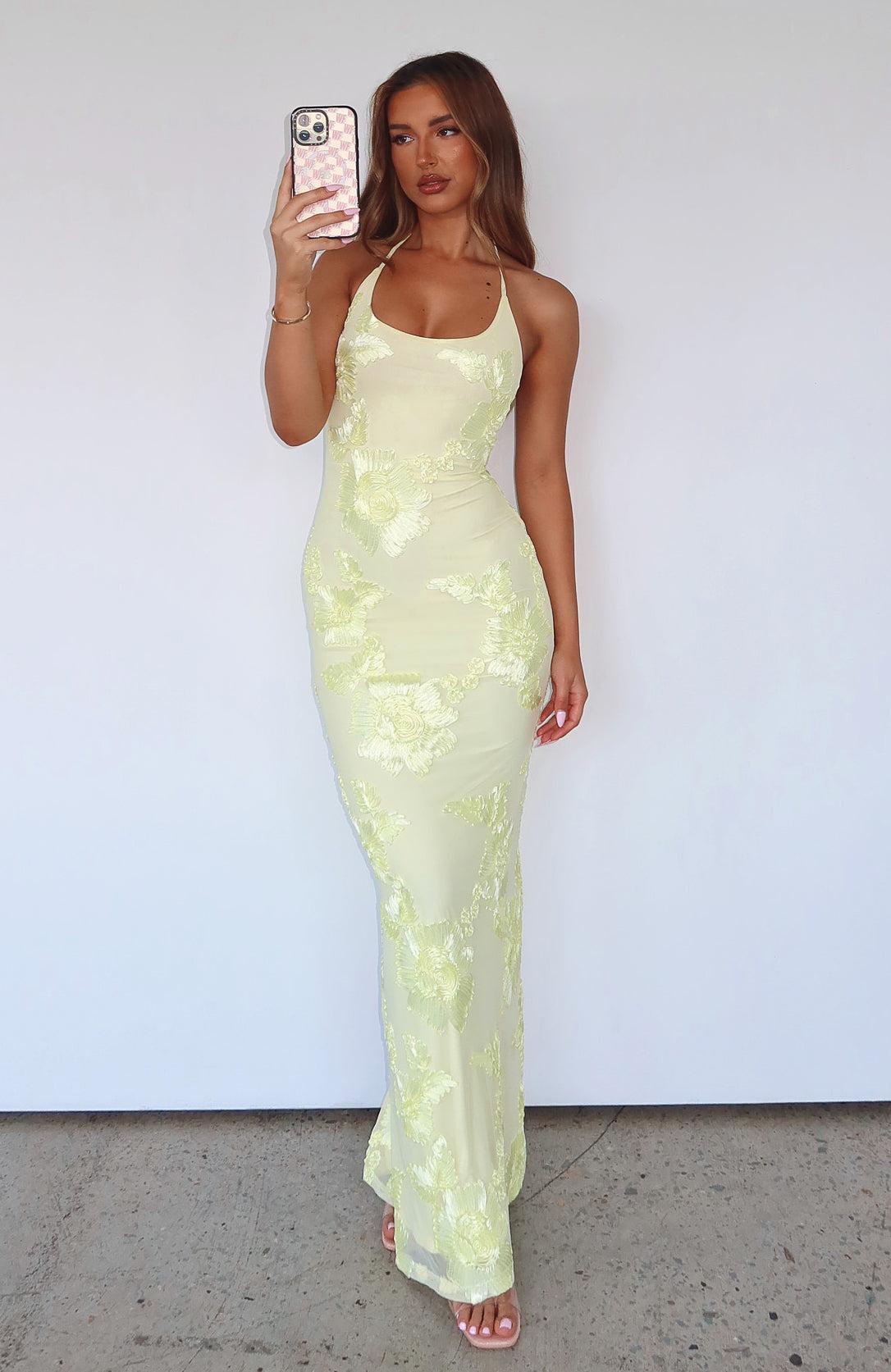 Summer Ready Maxi Dress Lemon Product Image