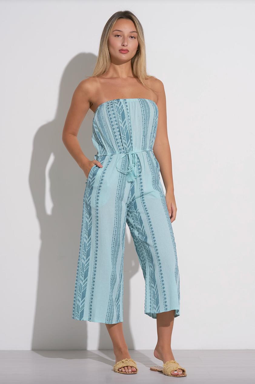 Collette Strapless Long Romper Product Image