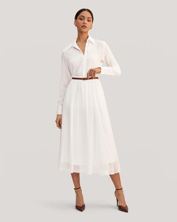 Double-layer Silk Tulle Skirt Product Image