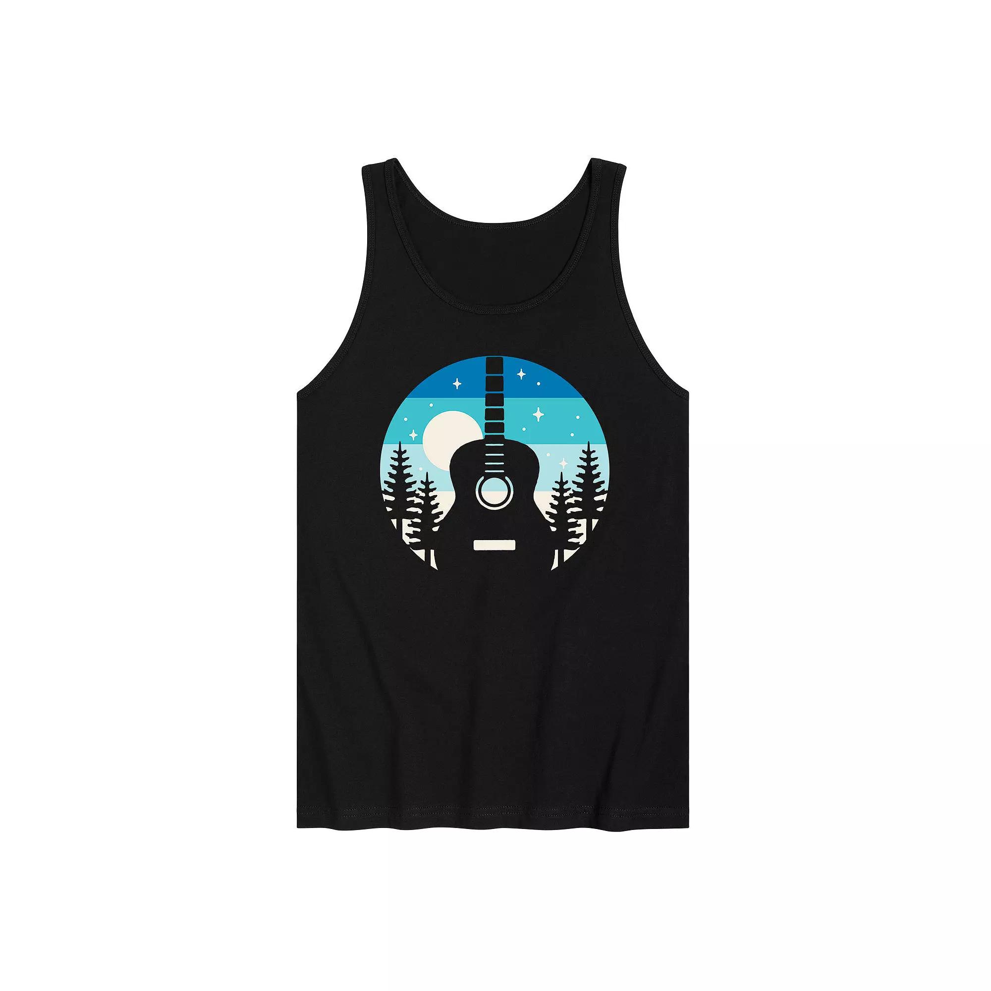 Men's Retro Guitar Nature Tank Top,  Product Image
