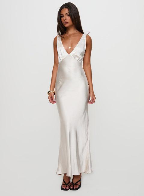 Allegra Maxi Dress Champagne Product Image