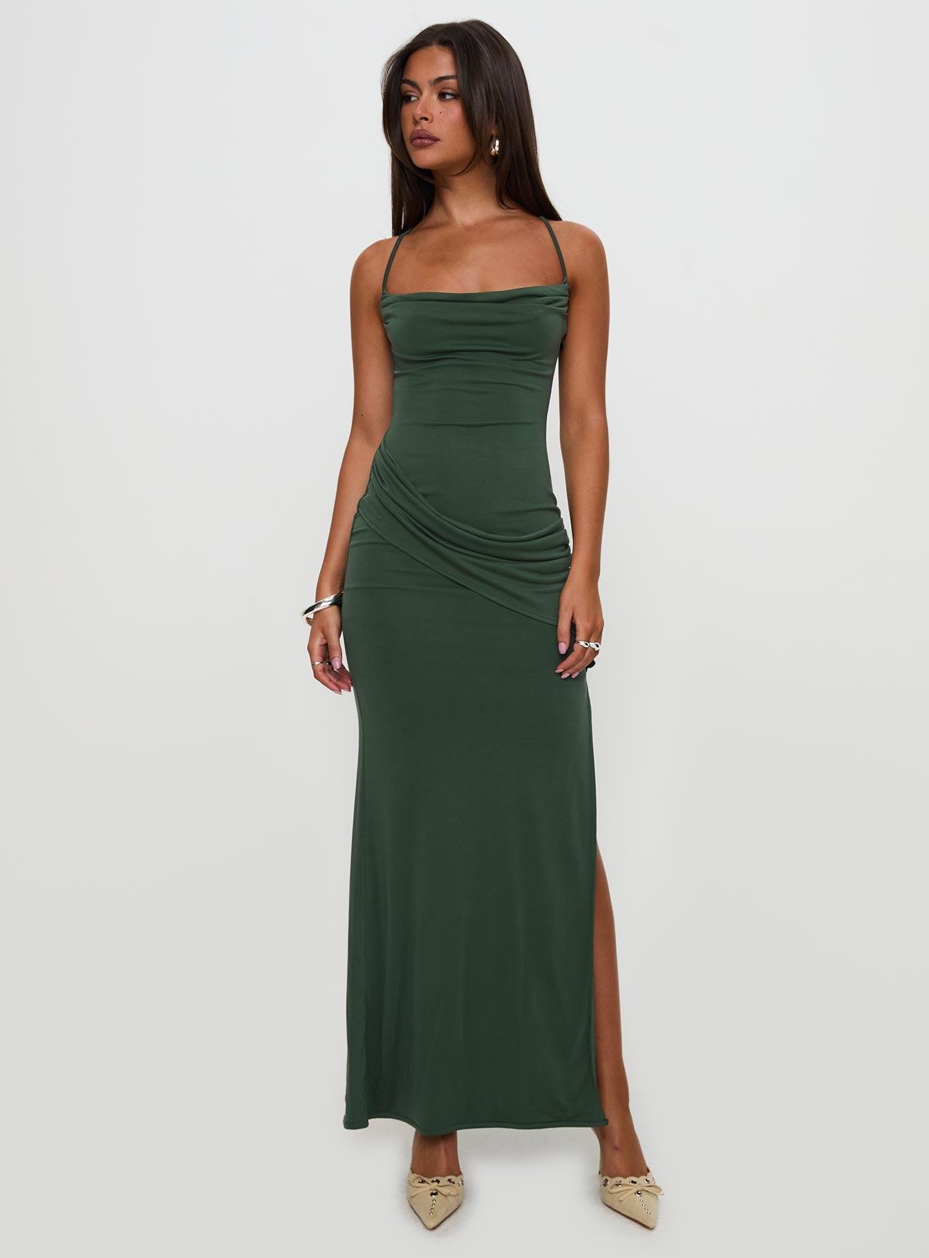 Marchesi Maxi Dress Green Product Image