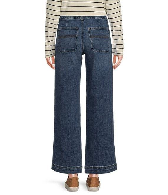 L.L.Bean 207 Vintage Stretch Twill Denim High Rise Wide Leg Jeans Product Image