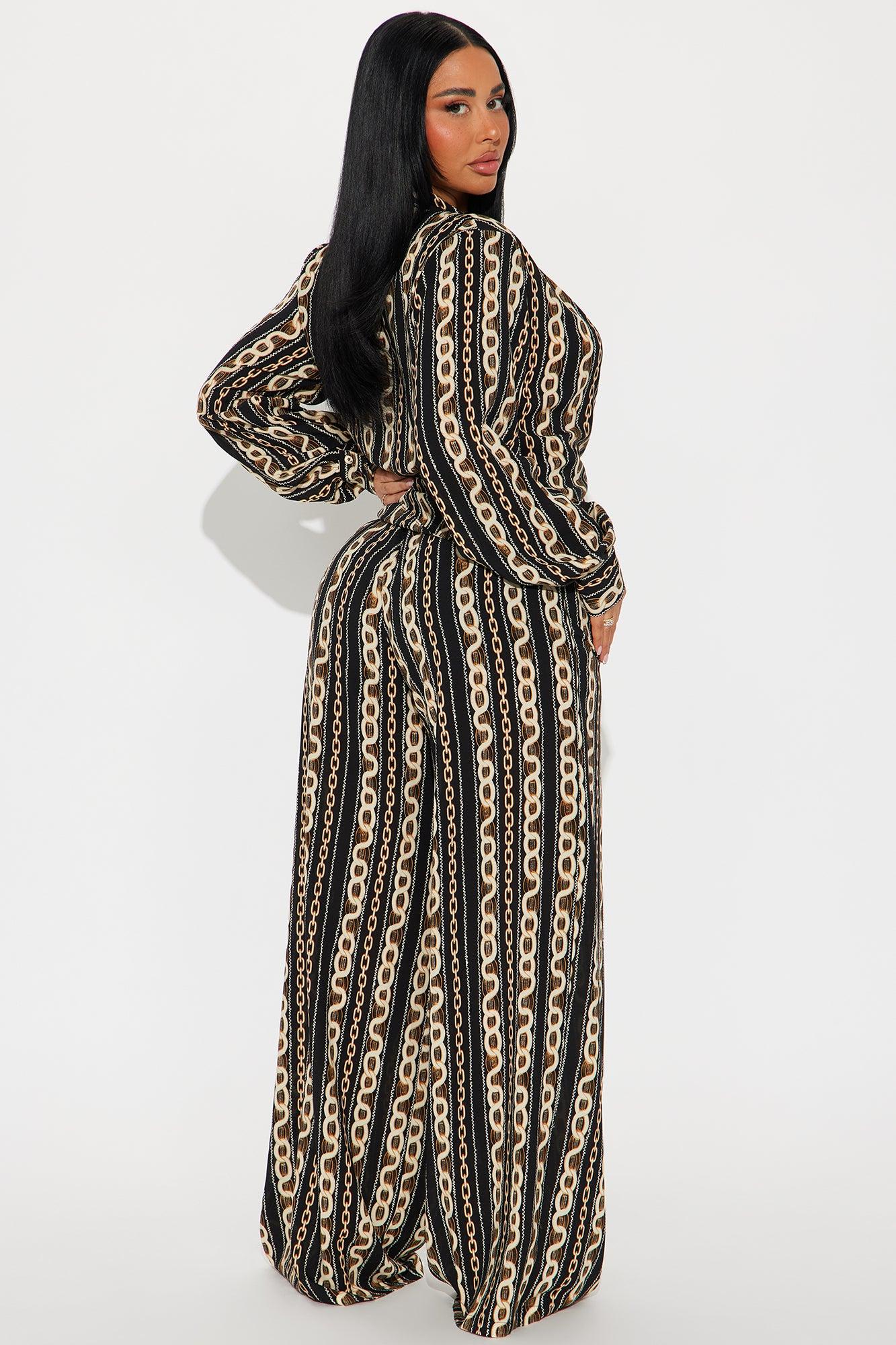 Status Icon Pant Set - Black/combo Product Image