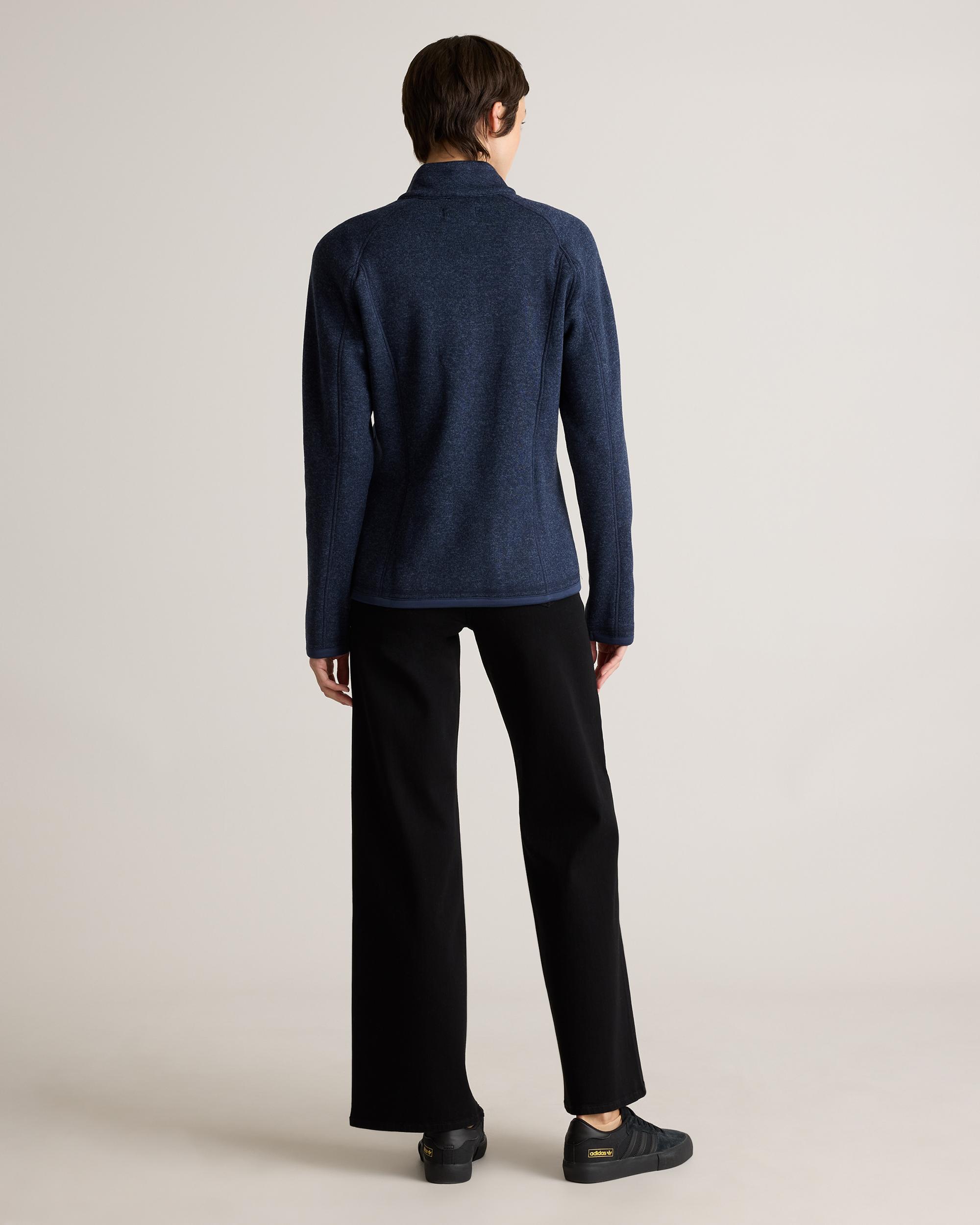 Quince | Women's Sweater-Knit Fleece Full-Zip Jacket Size XL, Recycled Polyester Product Image