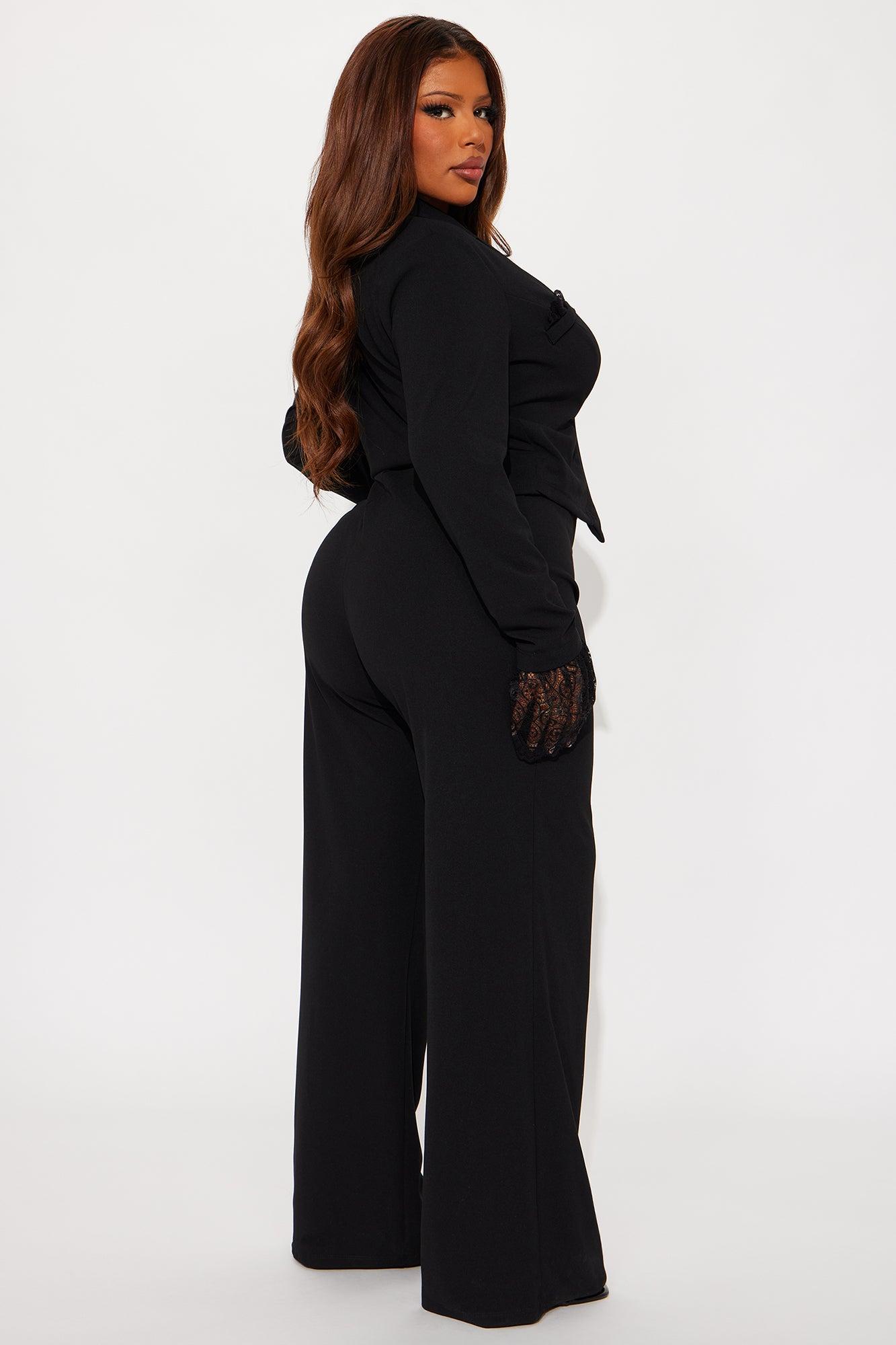Marianna Wide Leg Jumpsuit - Black Female Product Image