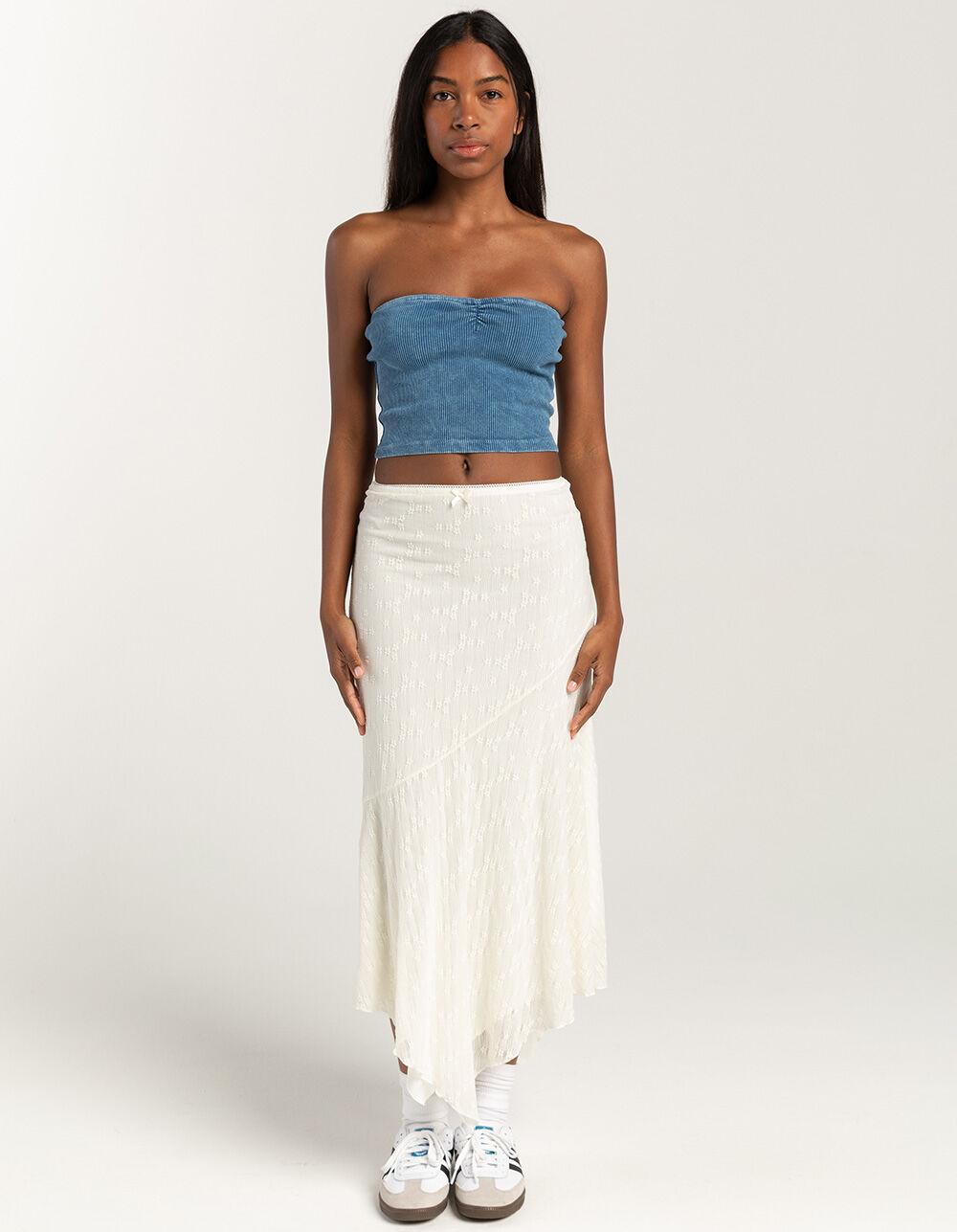 RSQ Womens Washed Cinch Tube Top - OLIVE Product Image