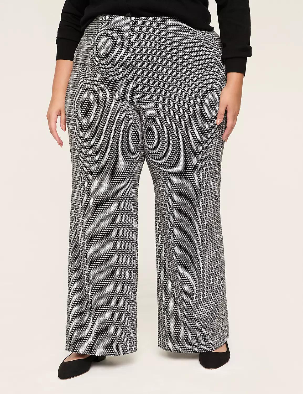 Knit Pull-On Wide Leg Palazzo Pant Product Image