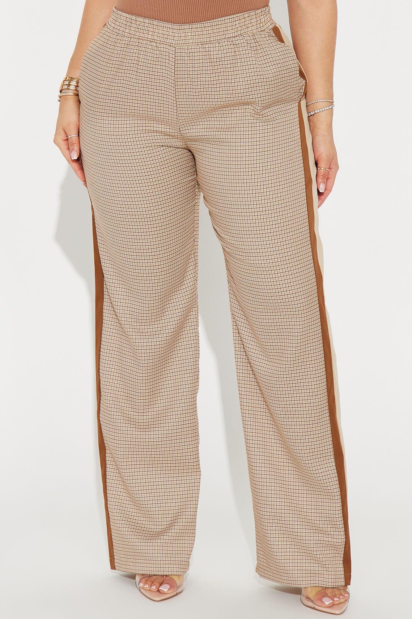 Varley Plaid Pant - Brown/combo Product Image