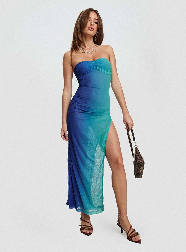 Rosalina Maxi Dress Blue Product Image