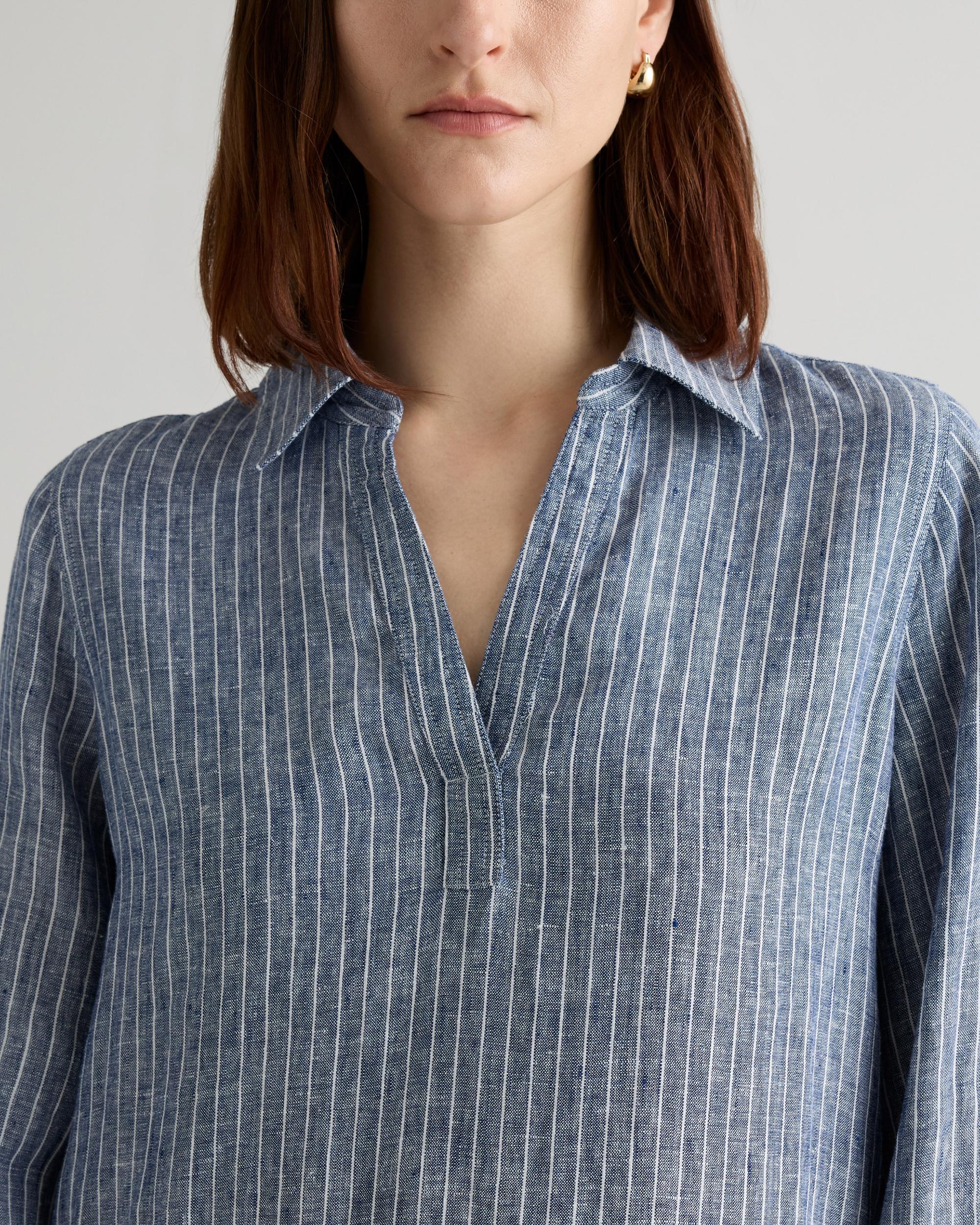 Quince | Women's 100% European Linen Popover Maxi Dress Product Image