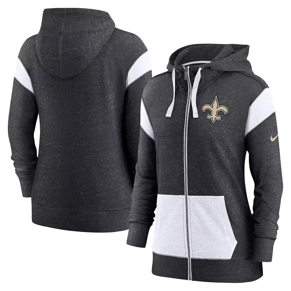 Women's Nike Heathered Black/White Arizona Cardinals Monaco Full-Zip Hoodie,  Product Image