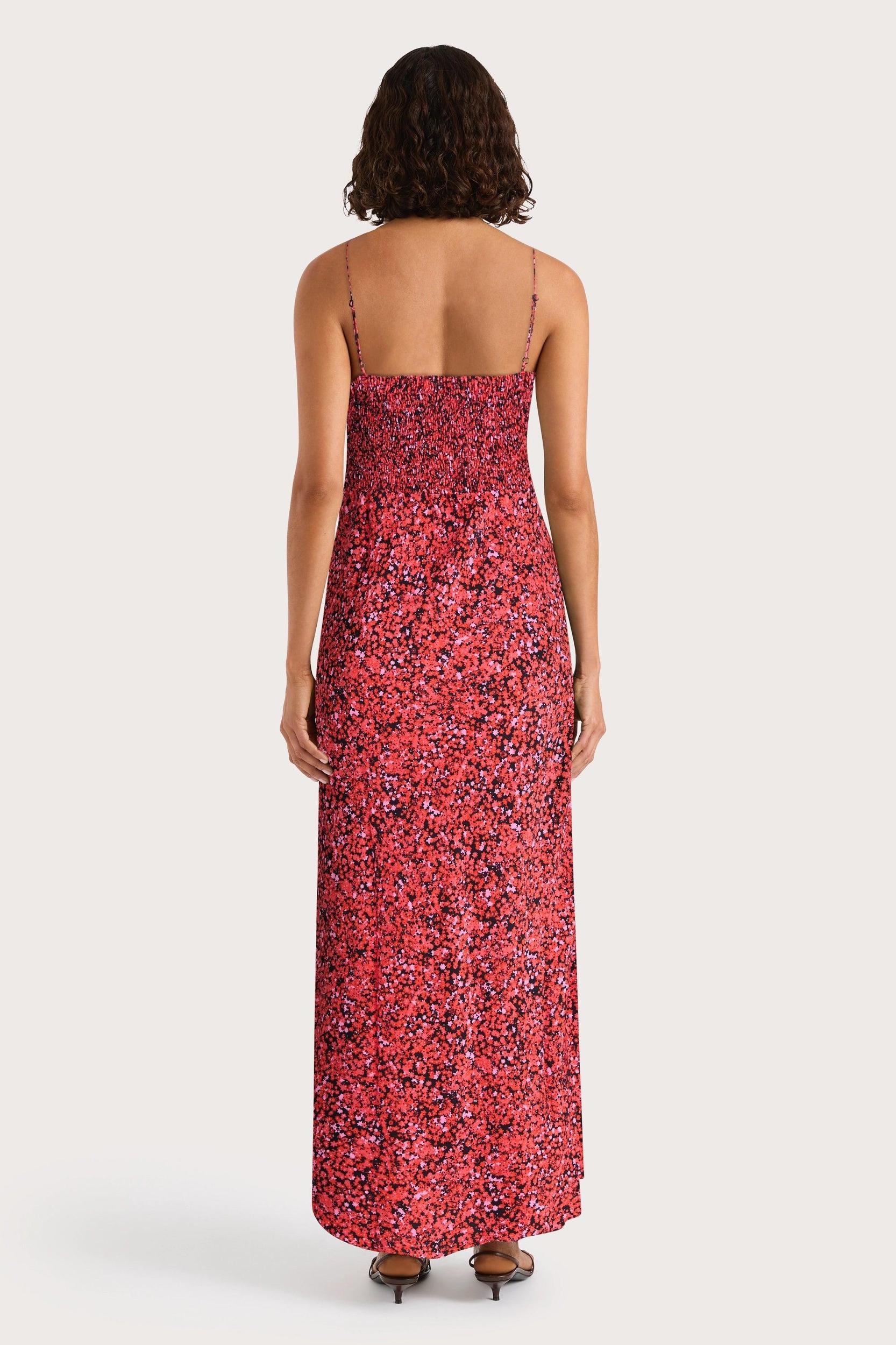 Rosas Midi Dress Meander Micro Red - Final Sale Product Image