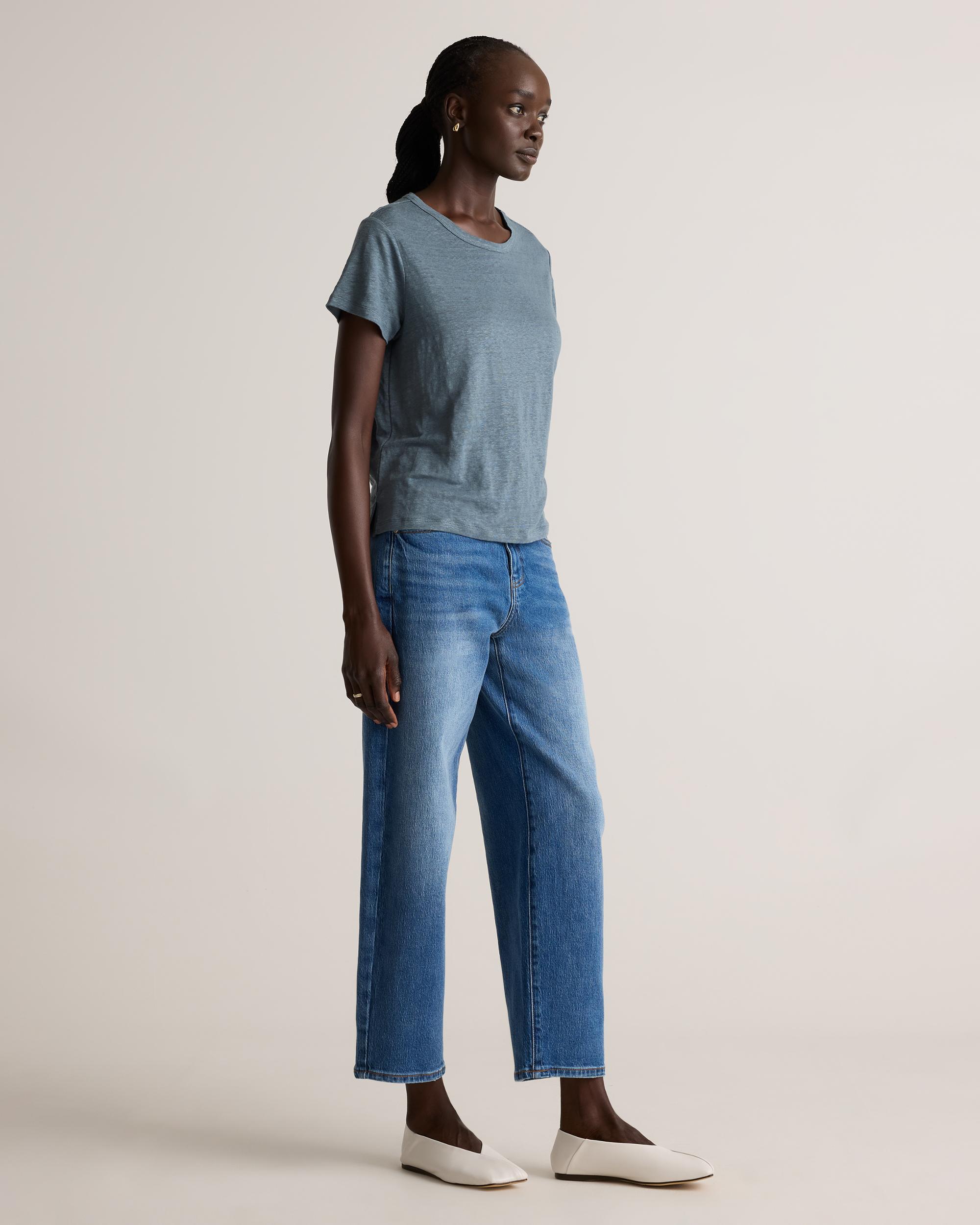 Quince | Women's 100% European Linen Jersey T-Shirt Size XS Product Image