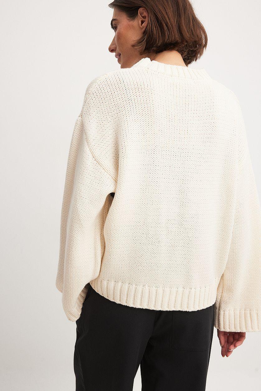 Cable Knitted Pattern Oversized Sweater Product Image