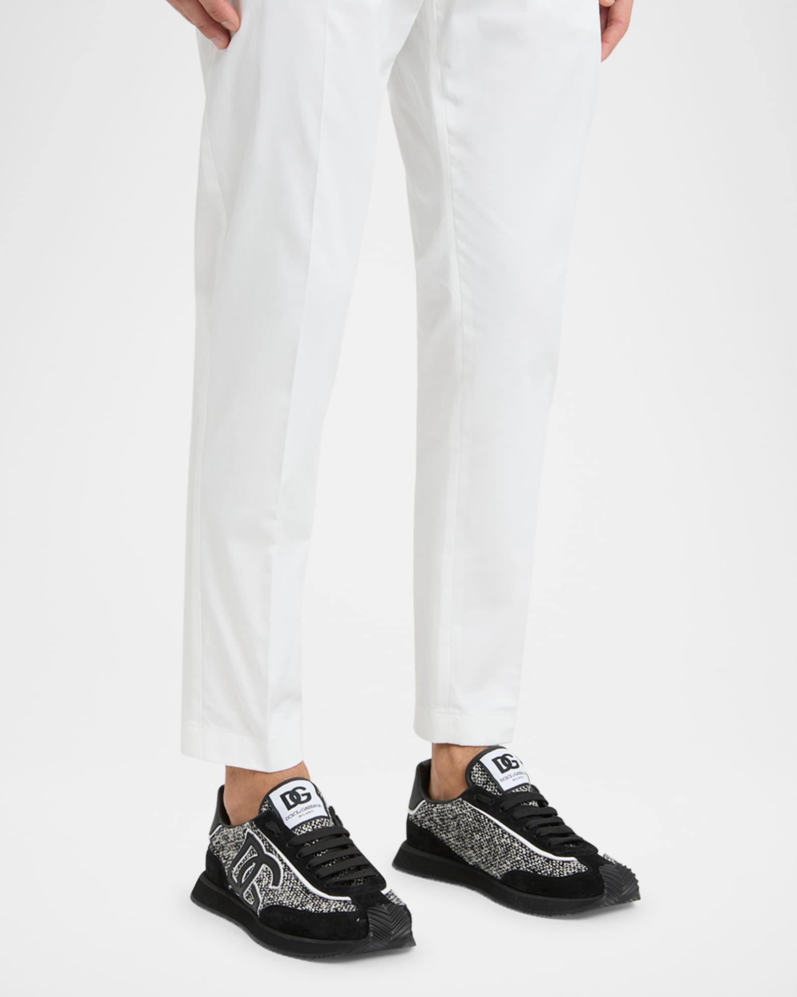 Men's Suede and Wool Runner Sneakers Product Image