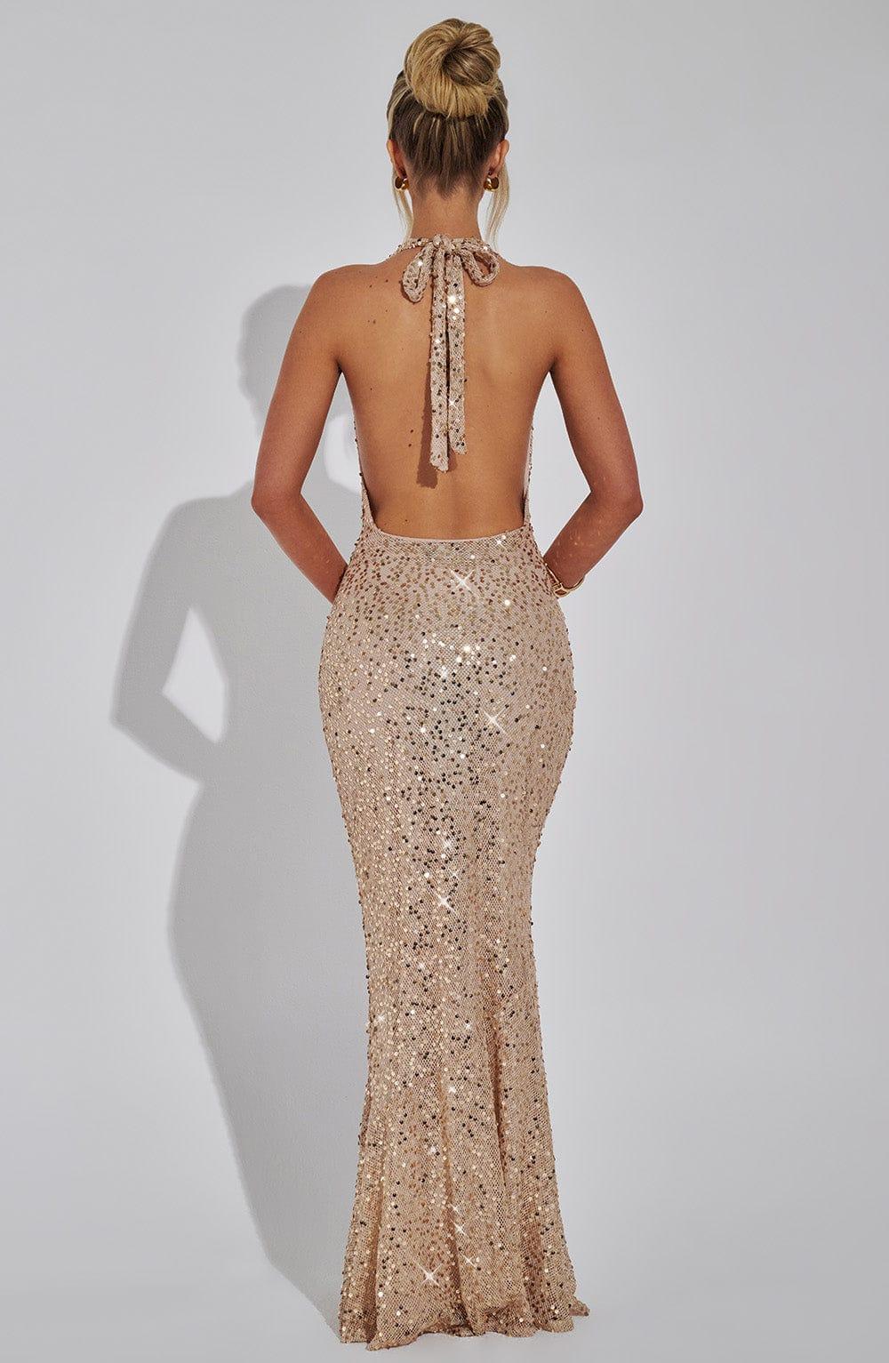 Lorena Maxi Dress - Gold Lined Product Image