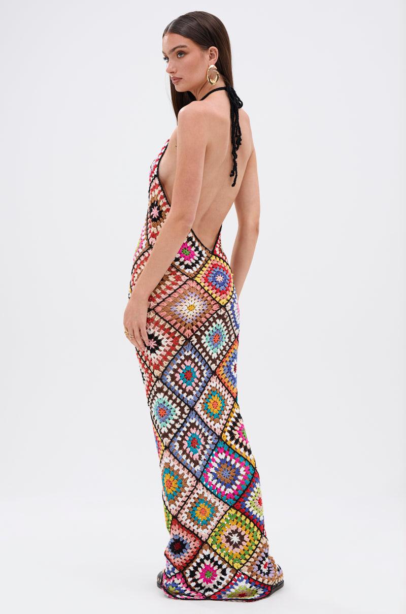 DONT LET ME GO CROCHET MAXI DRESS Product Image