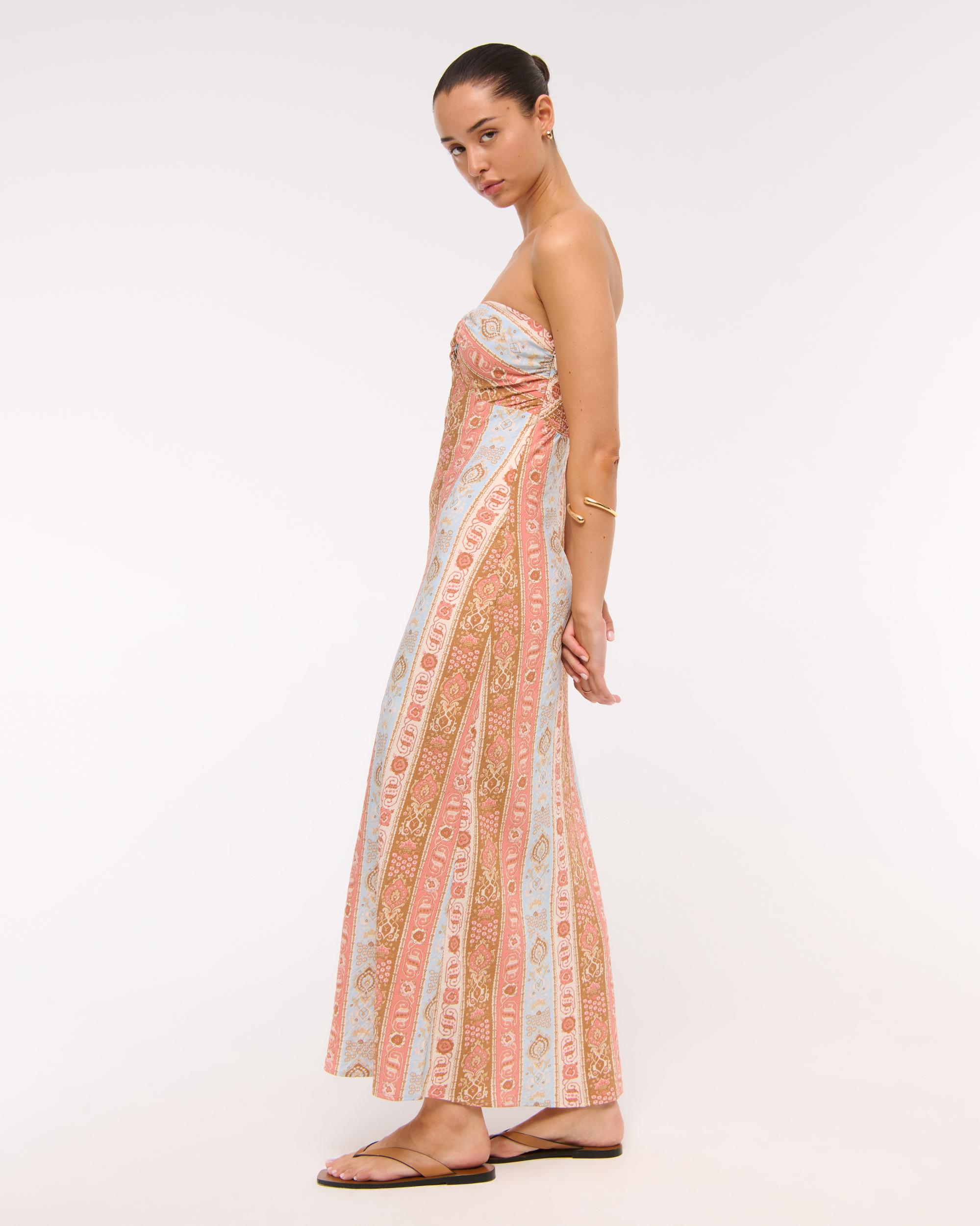 Strapless Knotted Maxi Dress Product Image