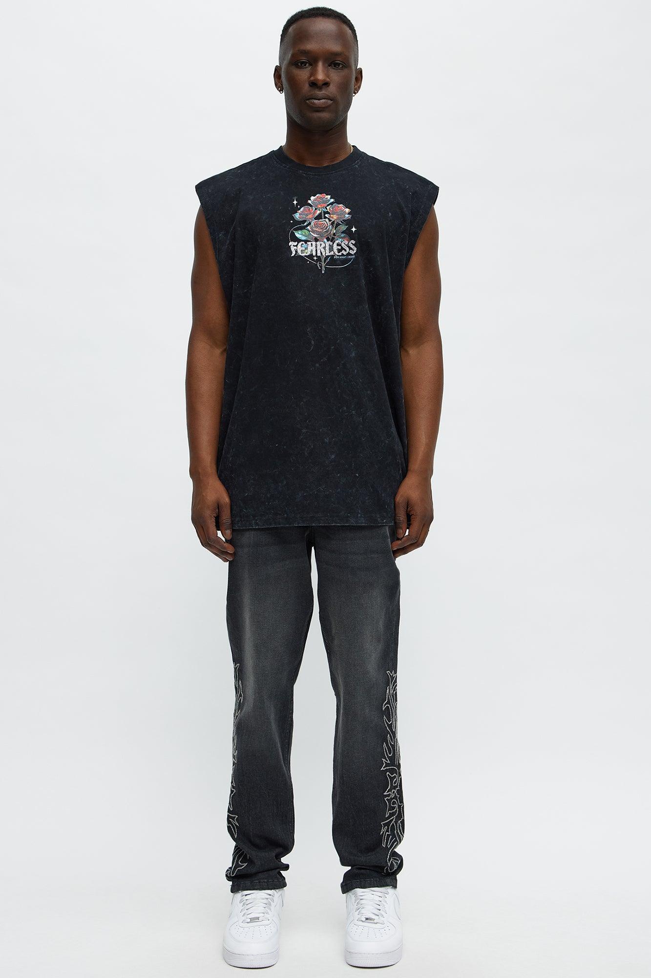 Fearless And Grateful Muscle Tee - Black Product Image