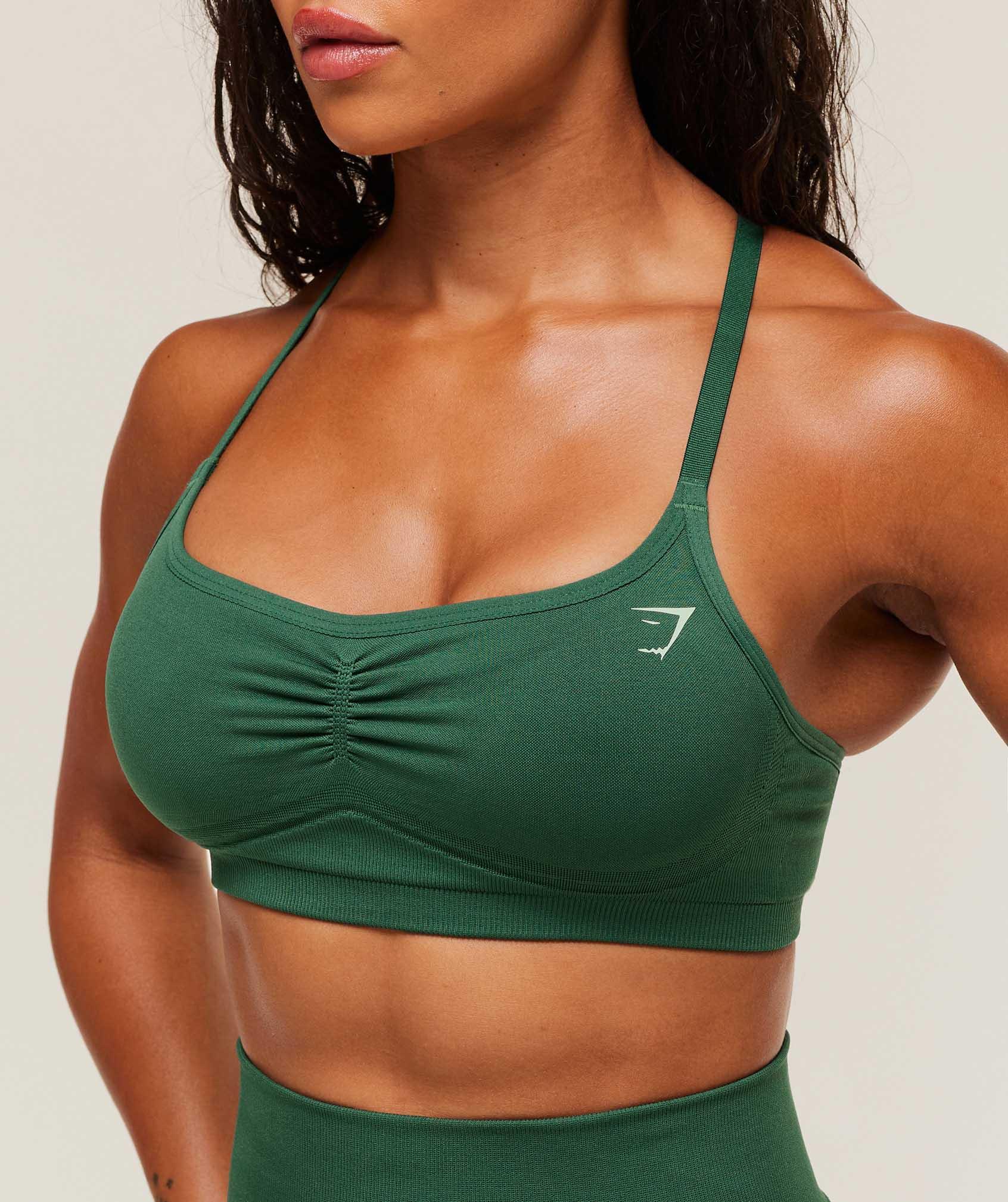 Gymshark Lift Seamless Sports Bra - Lift Green/Lift Green Marl Female Product Image