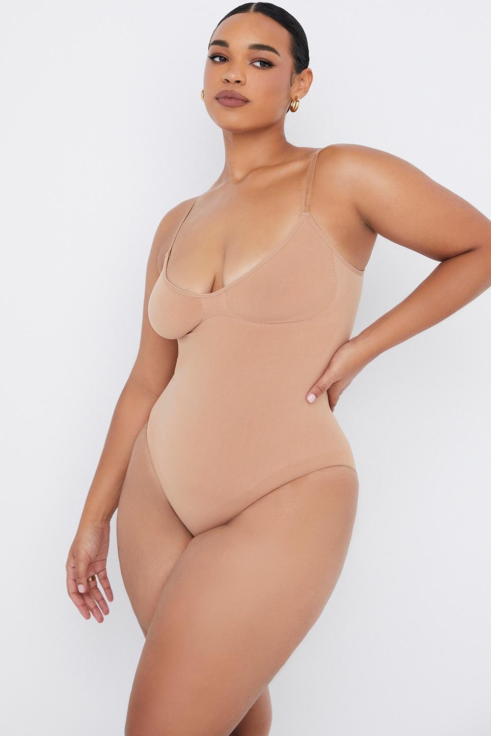  sculpting full brief bodysuit almond Product Image