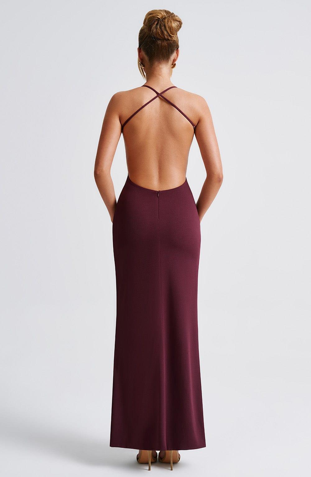 Beatrix Maxi Dress - Cherry Lacquer Product Image