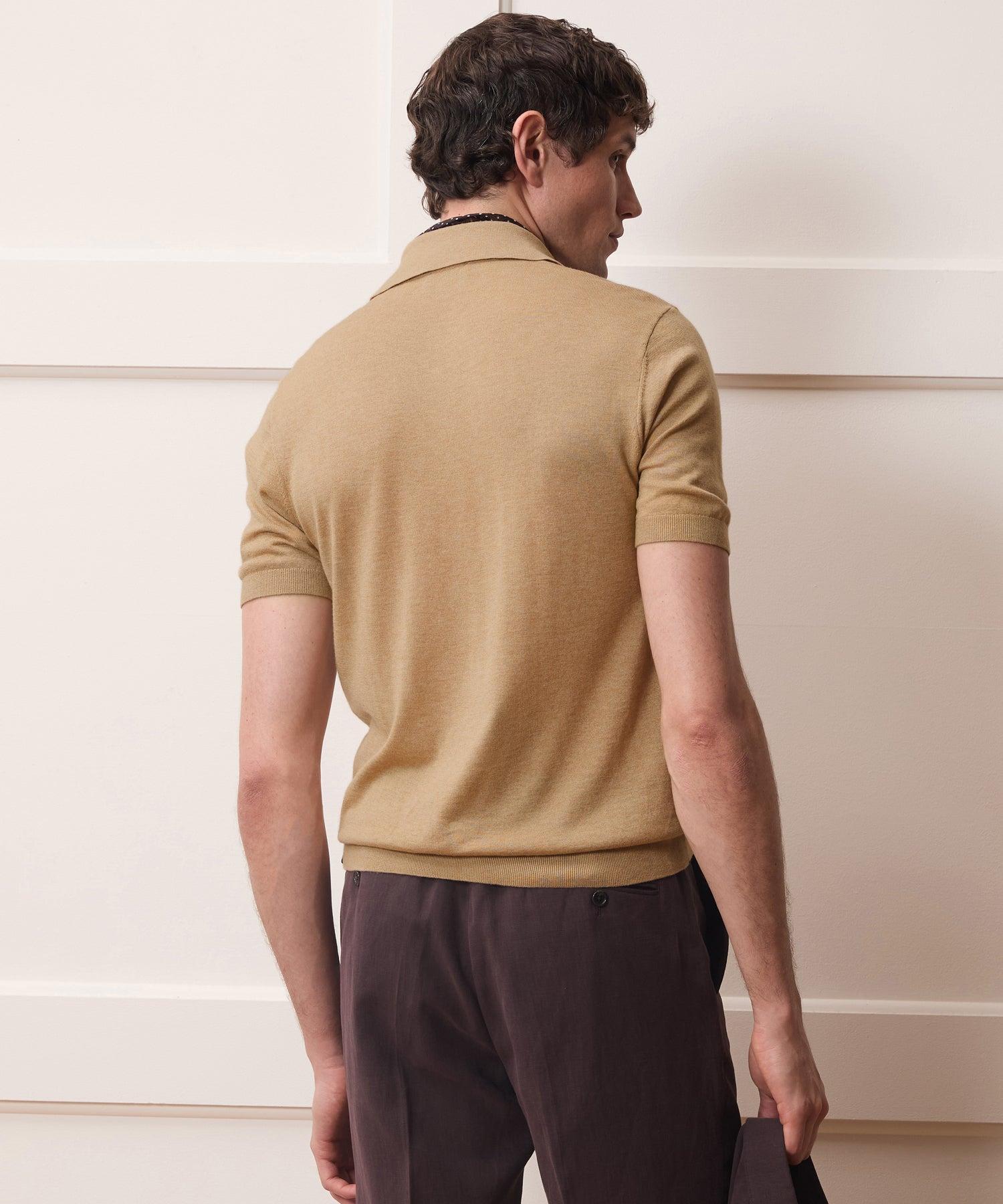 Silk-Cashmere Montauk Sweater Polo Product Image