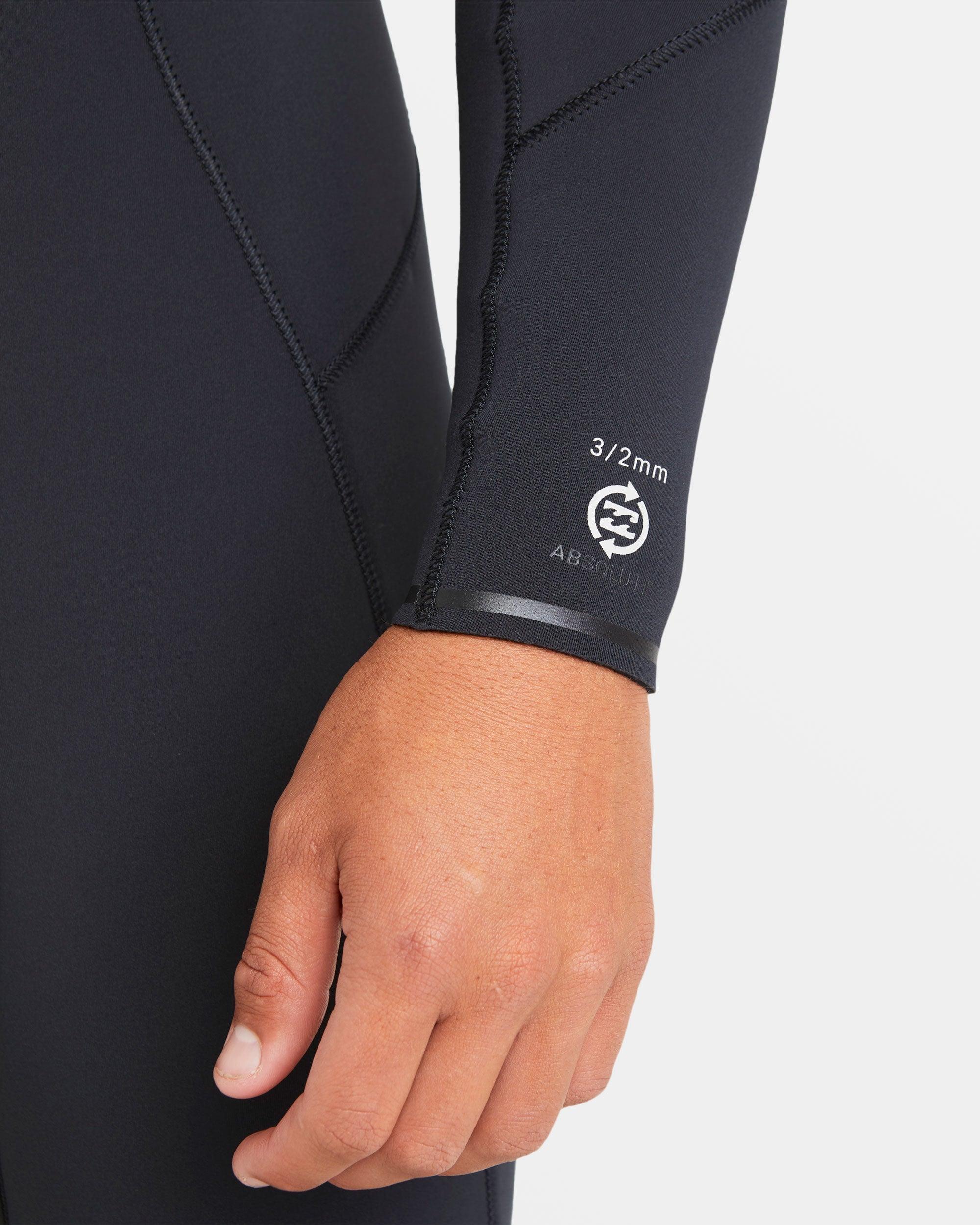 3/2mm Absolute Natural Upcycler GBS Chest Zip Wetsuit - Black Male Product Image