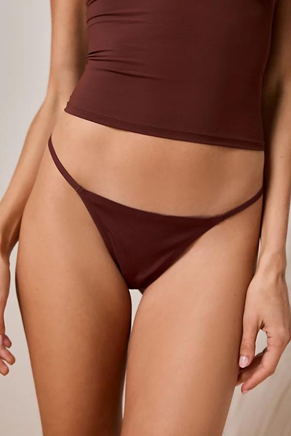 Out From Under Ribbed Base Layer Thong Womens at Urban Outfitters Product Image