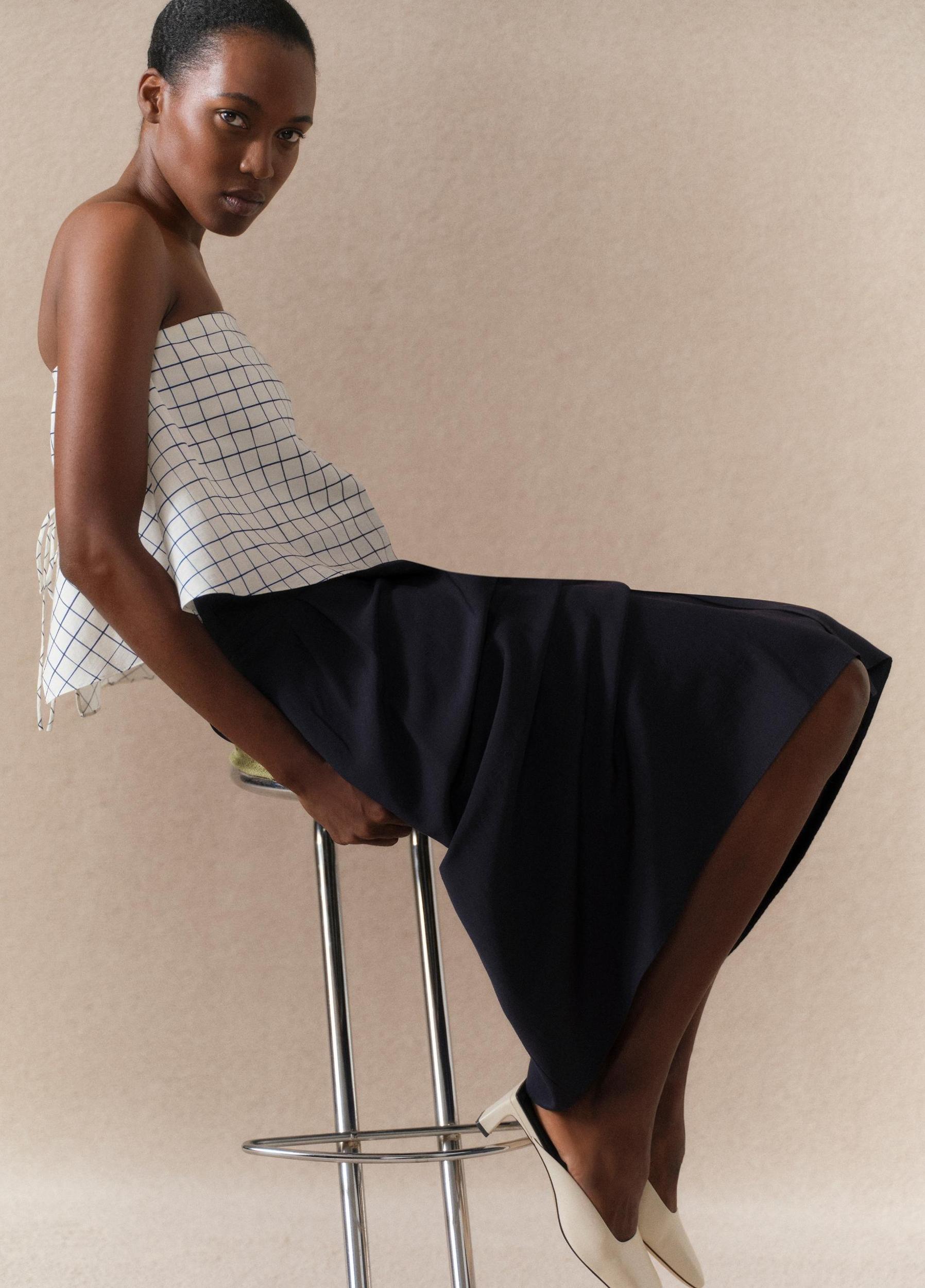 Double-Waistband D-Ring Skirt Product Image