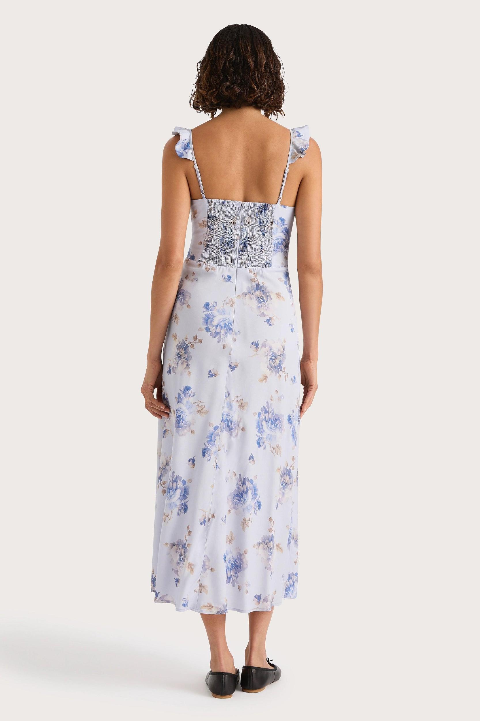 Yvonne Midi Dress Leona Floral Lilac - Final Sale Product Image