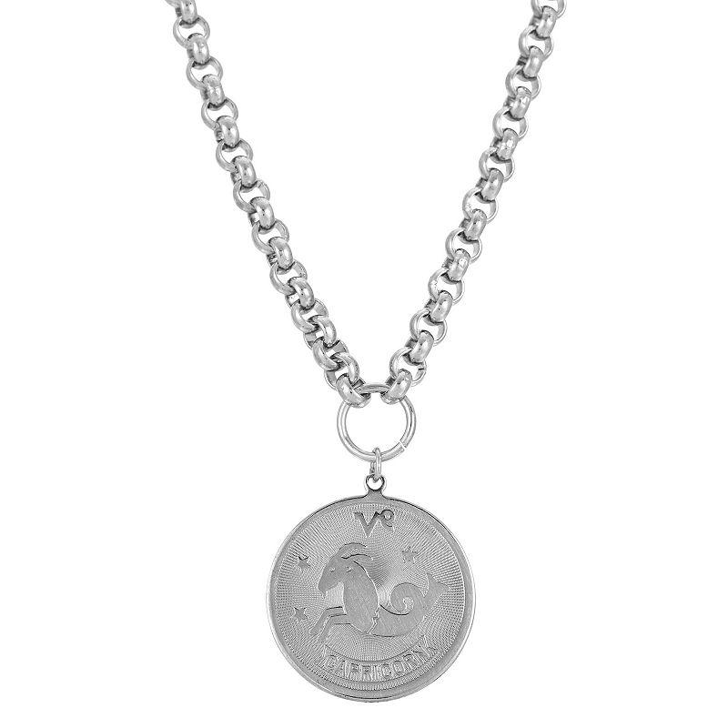 1928 Round Sagitarius Pendant Necklace, Womens, November Product Image