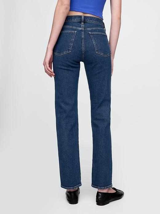 High Rise Studded &apos;90s Straight Jeans Product Image