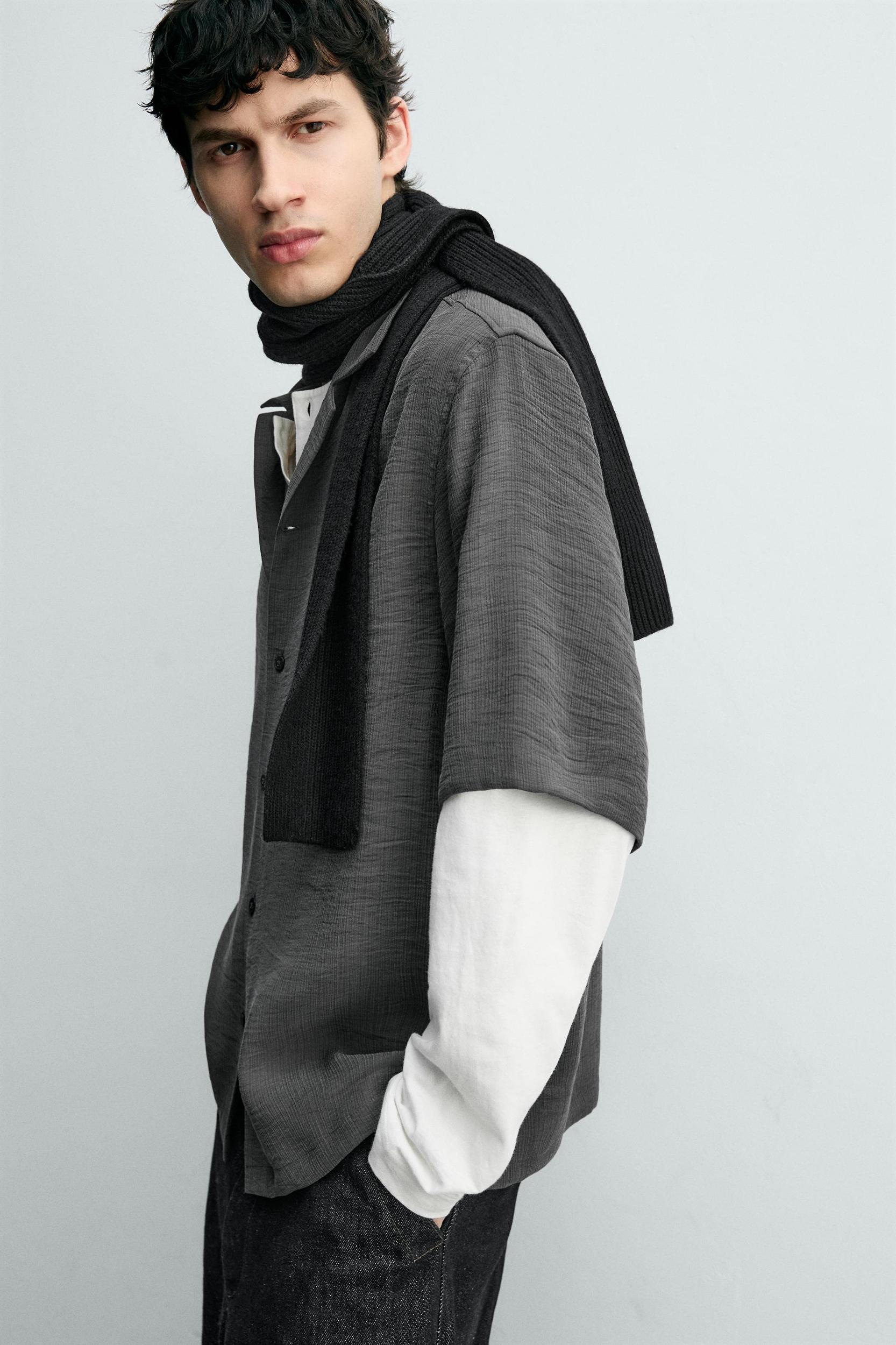 FLUID TEXTURED SHIRT Product Image