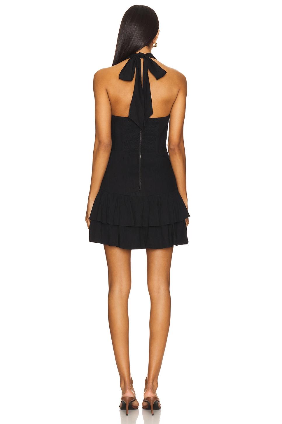 Evelina Halter Mini Dress With Scarf Alice + Olivia Product Image