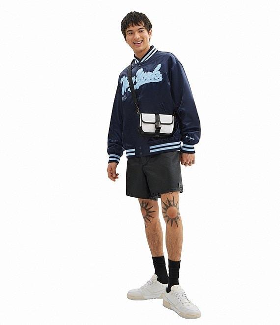 COACH League Signature Coated Canvas/Refined Calfskin Leather Crossbody Bag Product Image