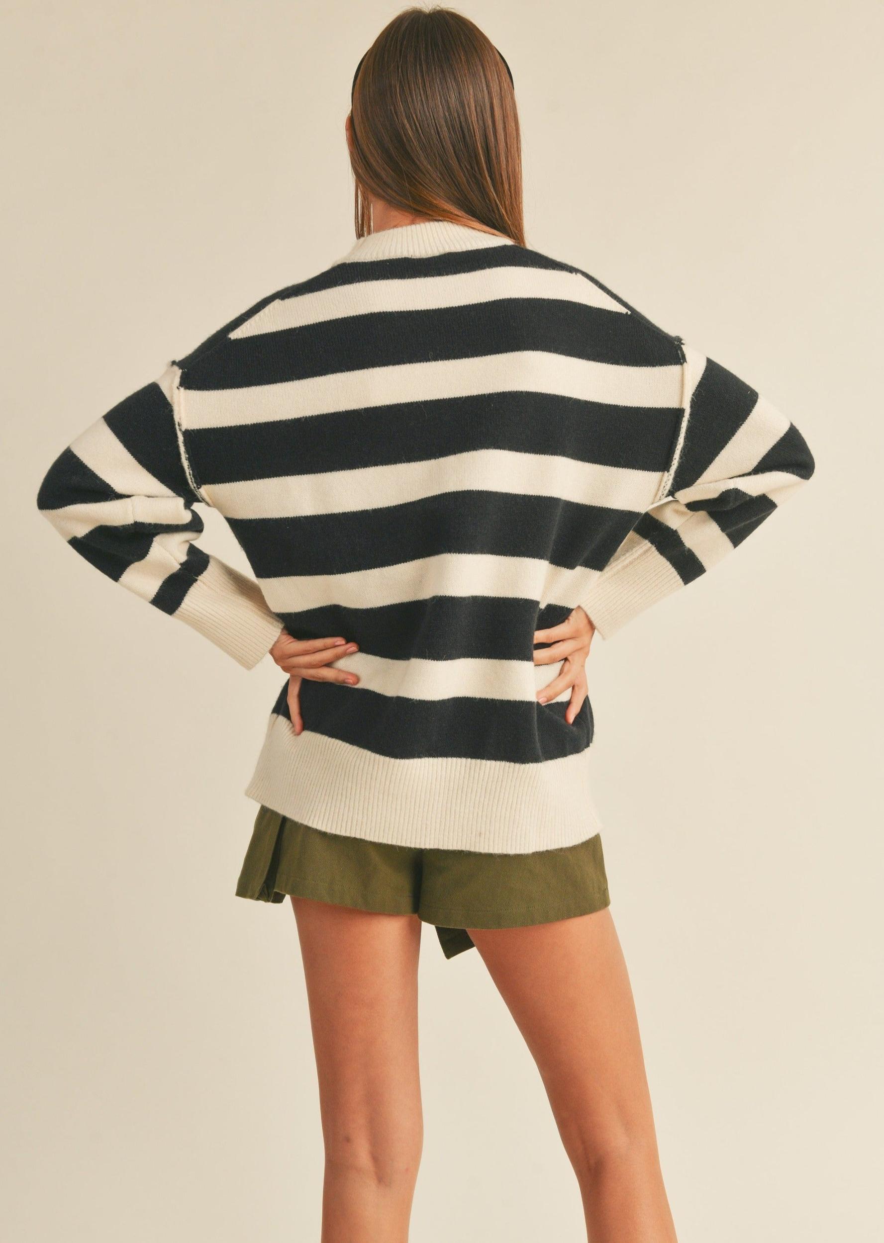 Cozy Stripe Sweater Product Image