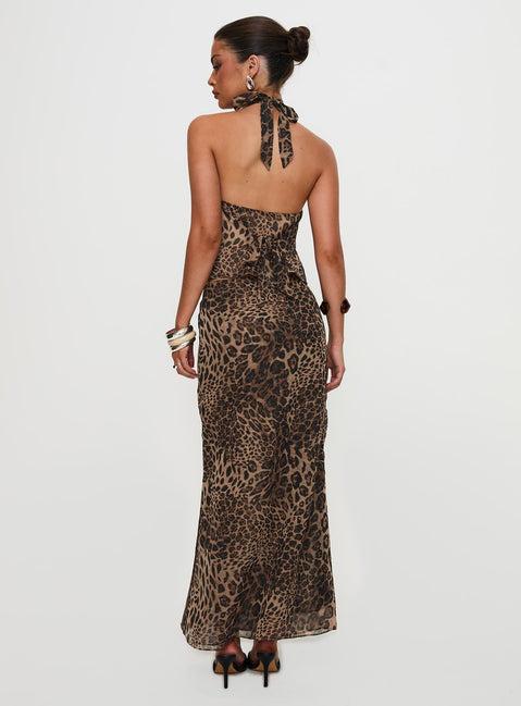 Eleganza Maxi Skirt Leopard Product Image