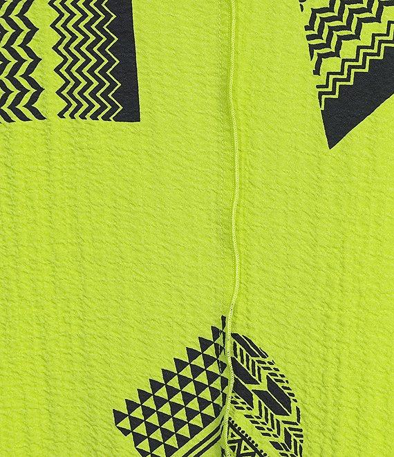 Ali Miles Round Neck 3/4 Sleeve Print Popover Tunic Product Image