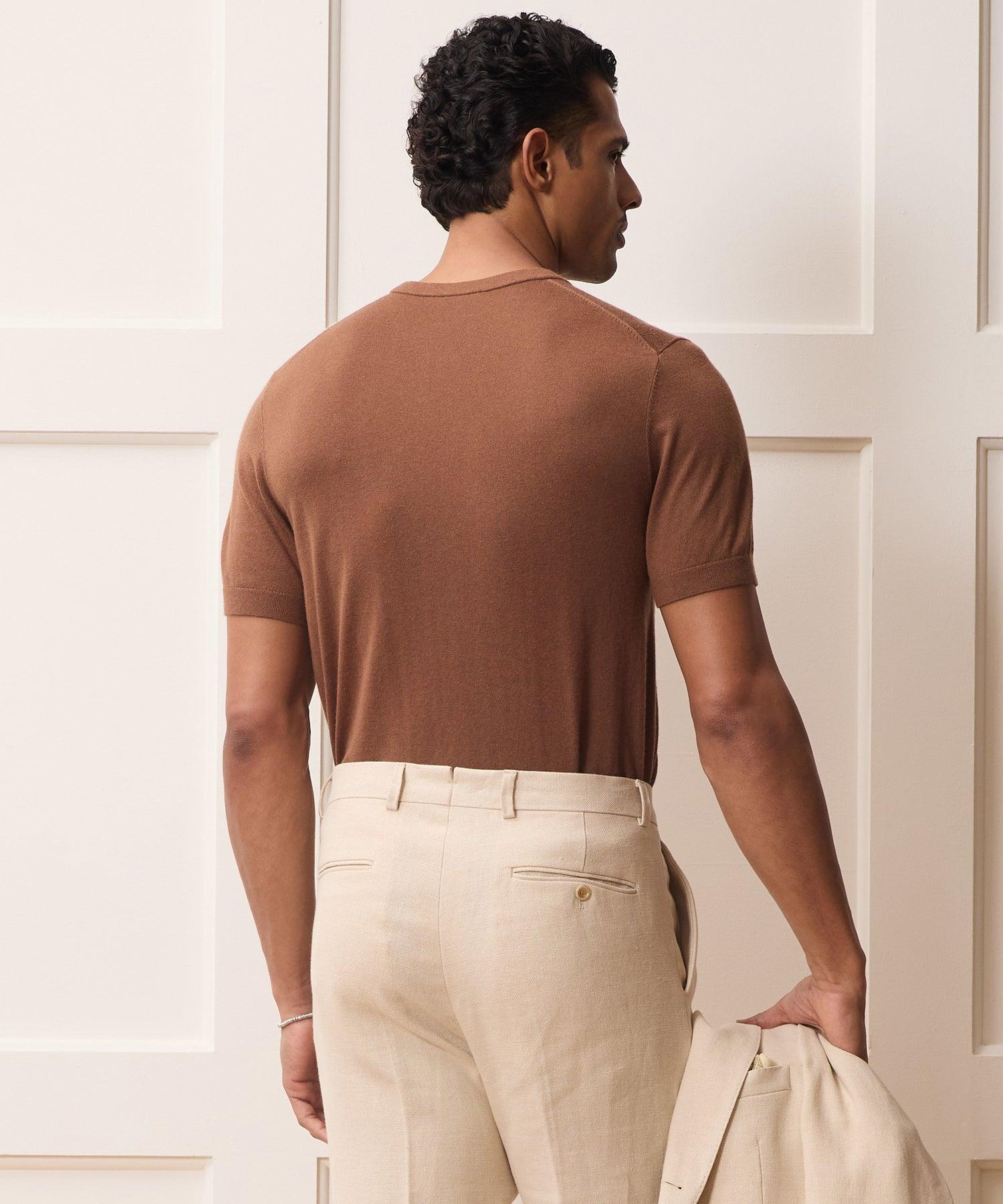 Silk-Cashmere Sweater Tee Product Image