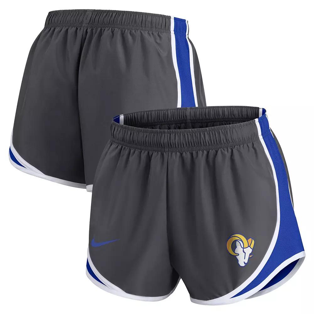 Women's Nike Charcoal New York Giants Logo Performance Tempo Shorts,  Product Image