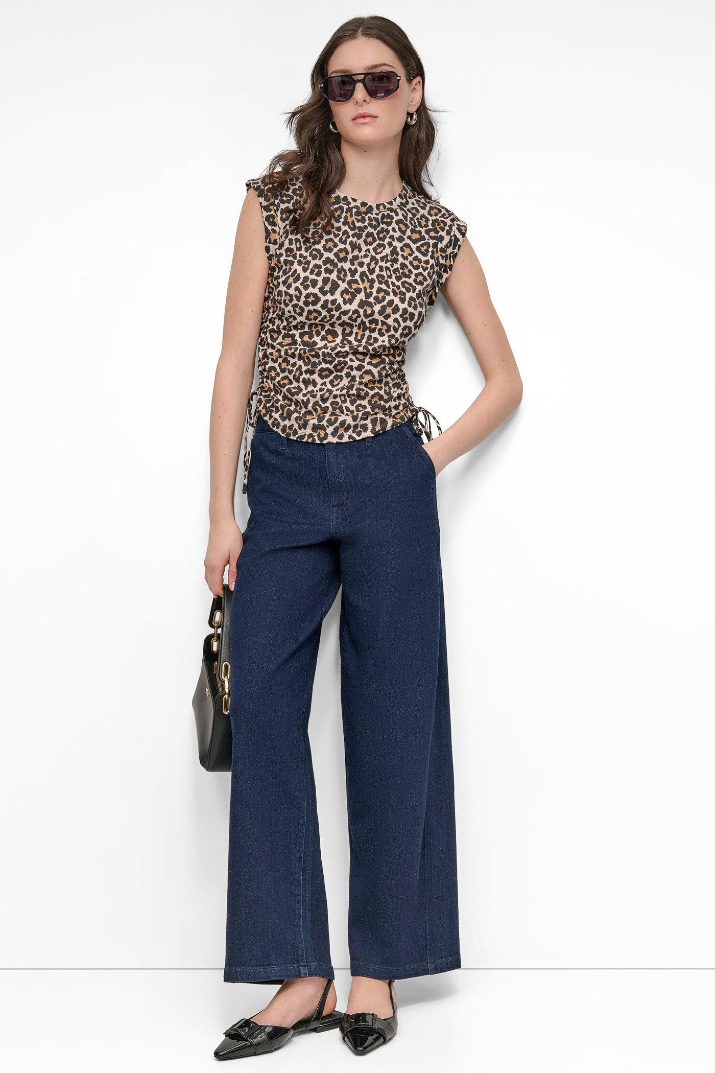 RUCHED SIDE-TIE TEE Product Image