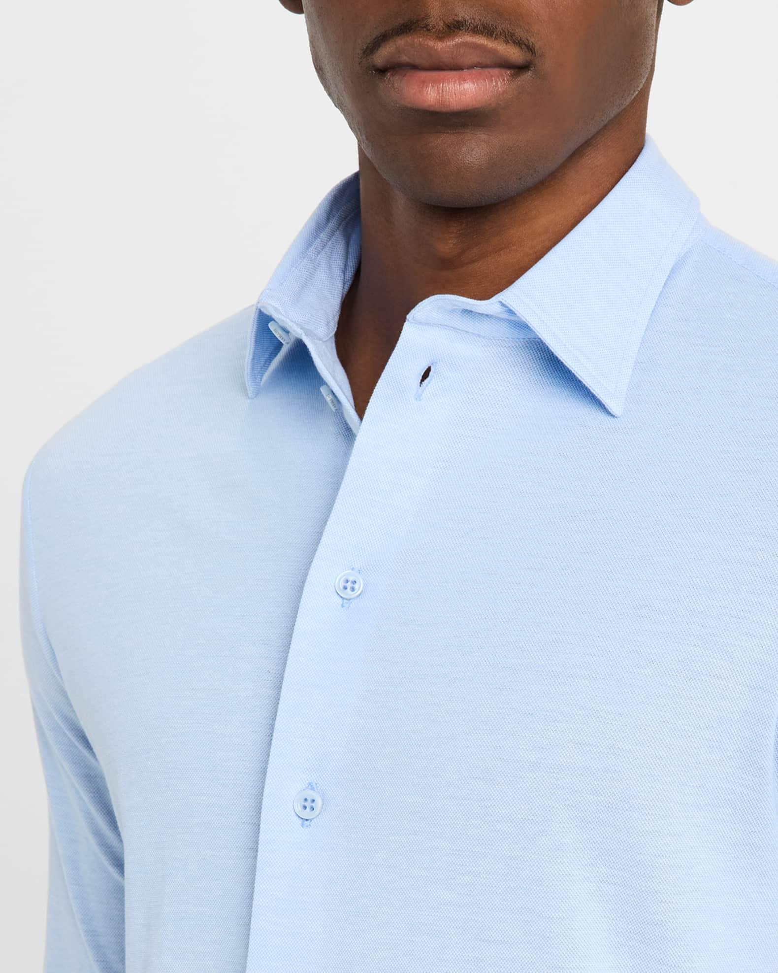 Men's Pique Jersey Micro-Dot Sport Shirt Product Image