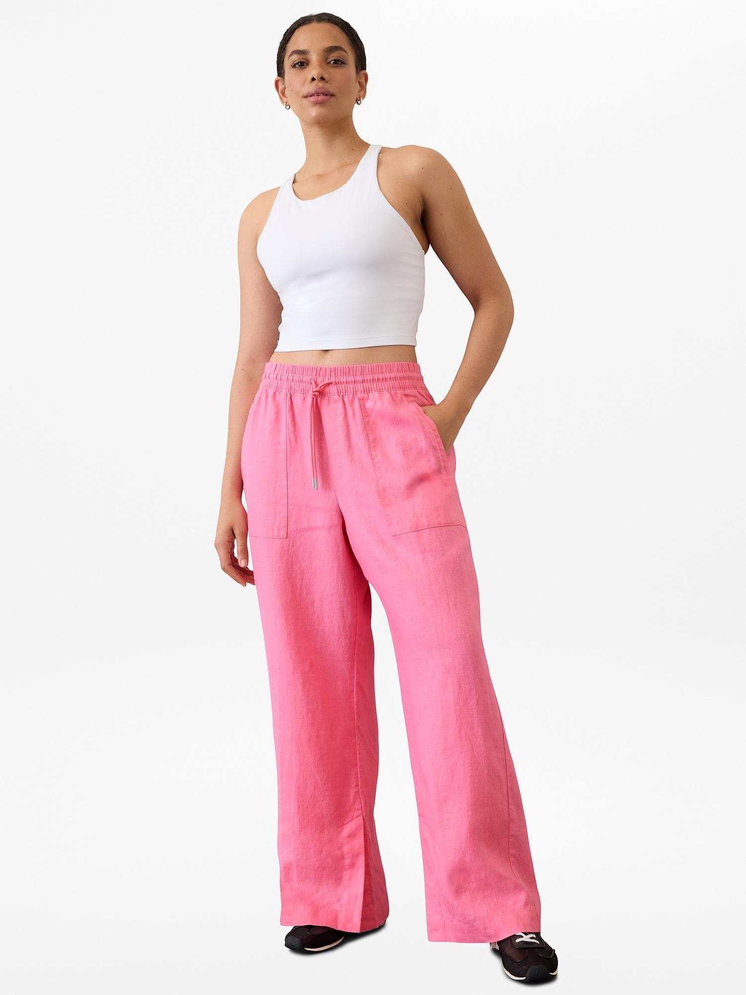 Retreat Linen High Rise Wide Leg Pant Product Image