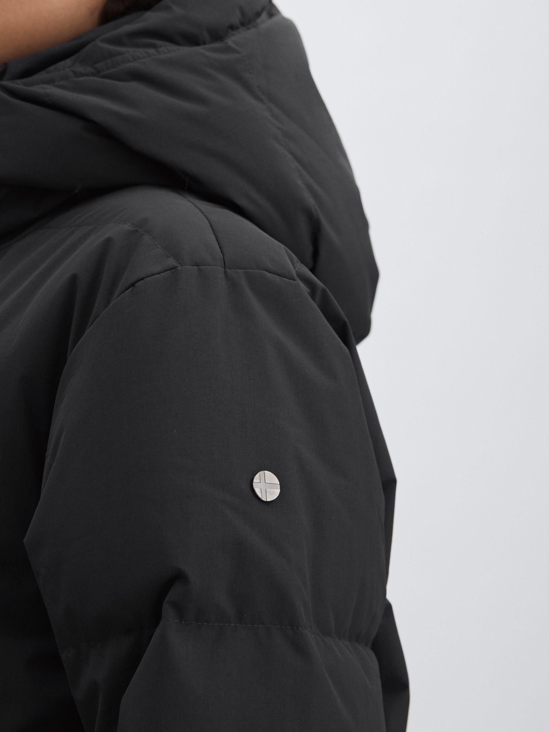 Scandinavian Edition Padded Parka Coat in Black Product Image