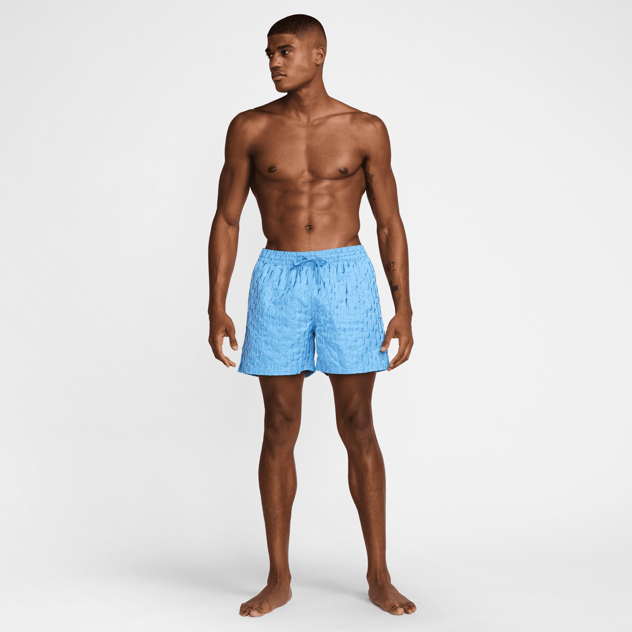 Nike Mens Swim Breaker Swoosh logo Link 5 Fully Lined Volley Shorts | NESSF505-438 Product Image